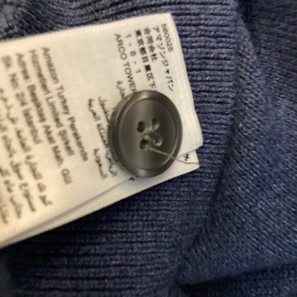 Amazon Essentials Heather Blue Cotton Cardigan Sweater XXL - Picture 13 of 13